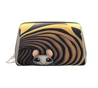 Borsa per il trucco da donna Toiletrie Showe Pennello per la cura della pelle Organizer da viaggio Borsa Me Grande borsa per il trucco Accessori Bagsmart ToteTunnel, simpatici animali, bianco, Taglia