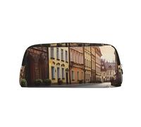 Borsa per il trucco da strada del centro storico della Polonia per donne e uomini, borsa da viaggio per articoli da toeletta, astuccio estetico grande