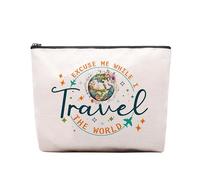 Borsa per il trucco da viaggio a Londra, souvenir per amanti di Londra, regali a tema Londra City per viaggiatori, donne, amiche, regalo di viaggio a Londra, organizer per cosmetici con cerniera,