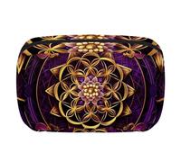 Borsa per il trucco da viaggio,borsa da toilette da viaggio per donna,amore mandala viola cosmico,borsa da viaggio per cosmetici