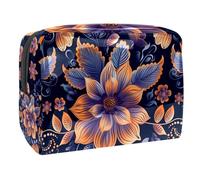 Borsa per il trucco da viaggio,borsa da toilette da viaggio per donna,fiore stampato etnico colorato,borsa da viaggio per cosmetici