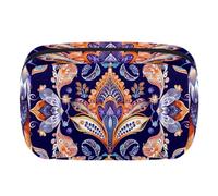 Borsa per il trucco da viaggio,borsa da toilette da viaggio per donna,fiore stampato etnico colorato,borsa da viaggio per cosmetici