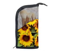 Borsa per il trucco da viaggio,borsa da toilette da viaggio per donna,fiori su fondo di legno vecchio,borsa da viaggio per cosmetici
