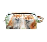 Borsa per il trucco da viaggio,borsa da toilette da viaggio per donna,fiume di acqua di volpe,borsa da viaggio per cosmetici