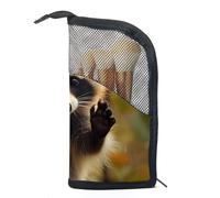 Borsa per il trucco da viaggio,borsa da toilette da viaggio per donna,Frutto del panda rosso della foresta,borsa da viaggio per cosmetici