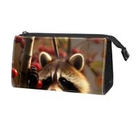 Borsa per il trucco da viaggio,borsa da toilette da viaggio per donna,Frutto del panda rosso della foresta,borsa da viaggio per cosmetici
