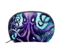 Borsa per il trucco da viaggio,borsa da toilette da viaggio per donna,pesce diavolo dell'oceano,borsa da viaggio per cosmetici