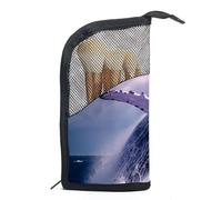 Borsa per il trucco da viaggio,borsa da toilette da viaggio per donna,salto della balena dell'oceano della nuvola,borsa da viaggio per cosmetici