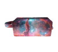 Borsa per il trucco da viaggio,borsa da toilette da viaggio per donna,Universo dello spazio della nebulosa colorata,borsa da viaggio per cosmetici
