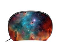 Borsa per il trucco da viaggio,borsa da toilette da viaggio per donna,Universo dello spazio della nebulosa colorata,borsa da viaggio per cosmetici