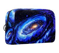 Borsa per il trucco da viaggio,borsa da toilette da viaggio per donna,vortice dello spazio della natura cosmica,borsa da viaggio per cosmetici