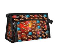Borsa per il trucco da viaggio Galaxy per donne, uomini, bambini, ragazze, ragazzi, USA Soccer Galaxy Space, borsa multiuso per articoli da toeletta, articoli da toeletta cosmetici, articoli da
