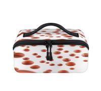 Borsa per il trucco da viaggio per sport 3D da basket, portatile, impermeabile, aperta e piatta, per articoli da toeletta cosmetici, organizer da viaggio per donne e uomini