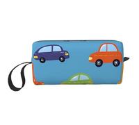 Borsa per il trucco da viaggio resistente all'acqua per articoli da toeletta da viaggio per donne e uomini carino taxi borsa per cosmetici con cerniera piccola borsa portatile per attrezzi