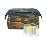 Borsa per il trucco da viaggio Sentiero Sotto Cielo Stellato Pittura Borse cosmetiche di grande capacità per le donne, Multicolore, Taglia unica, casual
