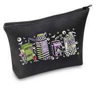Borsa per il trucco del film horror spaventoso regalo per fan del cinema spettrale regalo spettrale Sandworm fantasma regalo, Succo Blk, Borse cosmetiche