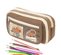 Borsa Per Il Trucco Della Cancelleria Per Ufficio - Case Di Matita Estetica Di Grande Capacità | Organizzatore A Penna Multifunzionale | Simpatico Supporto Di Cartoleria Capybara | Custode Per Il Truc
