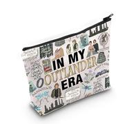 Borsa per il trucco della serie televisiva drammatica in My Outland Era, regalo per fan dello show televisivo Sassenach Dragonfly Gift, Outland Bag Eu, Borsa cosmetica con stampa