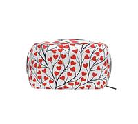 Borsa per il trucco dell'albero del cuore di San Valentino Borsa cosmetica per l'organizzatore portatile per la custodia del trucco da viaggio, regali, borsa da toilette per uso quotidiano per ragaz