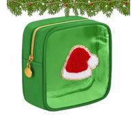 Borsa Per Il Trucco Di Natale - Borsetta Con Cerniera Per Articoli Da Toeletta,Borsa per Cosmetici da Viaggio,Per Imballaggio Uomini Donne Signorina Studente Dormitorio Appartamento Hotel Palestra