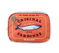 Borsa per il trucco di sardine in scatola - Borsa cosmetica estetica di pesce in peltro di sardina | Borsa da viaggio per cosmetici da toilette | Grazioso astuccio per matite civettuole Make Up Pouch