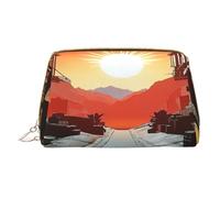 Borsa per il trucco Donne Toiletrie Showe Pennello Cura della Pelle Organizzatore di Viaggio Borsa Me Grande Borsa Trucco Accessori Bagsmart Tote Una città da sogno, bianco, Taglia unica