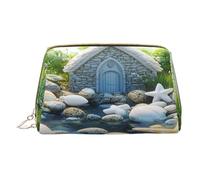 Borsa per il trucco Donne Toiletrie Showe Pennello Cura della Pelle Organizzatore di Viaggio Borsa Me Grande Borsa Trucco Accessori Bagsmart Tote La chiesa in fantasia, bianco, Taglia unica