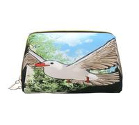 Borsa per il trucco Donne Toiletrie Showe Pennello Cura della Pelle Organizzatore di Viaggio Borsa Me Grande Borsa Trucco Accessori Bagsmart ToteThe Birds in the small town, bianco, Taglia unica
