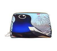 Borsa per il trucco Donne Toiletrie Showe Pennello Cura della Pelle Organizzatore di Viaggio Borsa Me Grande Borsa Trucco Accessori Bagsmart Tote L'uccello del surrealismo, bianco, Taglia unica