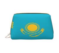 Borsa per il trucco Donne Toiletrie Showe Pennello Cura della Pelle Organizzatore di Viaggio Borsa Me Grande Borsa Trucco Accessori Bagsmart Tote Bandiera del Kazakistan, bianco, Taglia unica