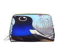 Borsa per il trucco Donne Toiletrie Showe Pennello Cura della Pelle Organizzatore di Viaggio Borsa Me Grande Borsa Trucco Accessori Bagsmart ToteThe uccello del surrealismo, bianco, Taglia unica
