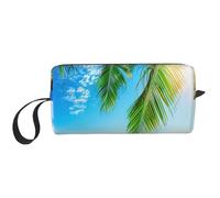 Borsa per il trucco estiva da spiaggia impermeabile organizer da viaggio per donne uomini mare oceano cosmetico custodia con cerniera piccola borsa portatile per attrezzi