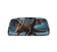Borsa per il trucco Flying Dragon per donne e uomini, borsa da viaggio per articoli da toeletta, astuccio grande per matite