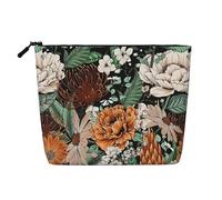 Borsa per il trucco in canapa finta con cucciolo carino Borsa da viaggio cosmetici per donne e ragazze