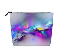 Borsa per il trucco in canapa finta stampata Brasile, organizer da viaggio per articoli da toeletta, conservazione giornaliera, essenziale per viaggi di lavoro, Pittura dell'aurora boreale, Taglia