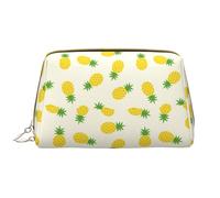 Borsa per il trucco in pelle, borsa per cosmetici con ananas dolce, borsa da viaggio per donne, borsa per il trucco, organizer per trucchi di grande capacità, custodia per trucco carina