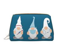 Borsa per il trucco in pelle, borsa per cosmetici da infermiera, dottore, gnomi, borsa da viaggio per donne, borsa per il trucco, organizer per trucchi di grande capacità, custodia per trucco carina