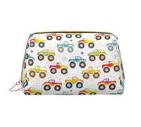 Borsa per il trucco in pelle, borsa per cosmetici da viaggio per donne, borsa per il trucco, organizer per trucchi di grande capacità, custodia per trucco carina