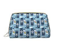 Borsa per il trucco in pelle, borsa per cosmetici da viaggio per donne, borsa per il trucco, organizer per trucchi di grande capacità, graziosa custodia per trucco