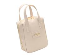 Borsa per il trucco in pelle,Borsa per il trucco in pelle - Borsa cosmetica da viaggio | Borsa portatile con divisore e maniglia, borsa per articoli da toeletta, stoccaggio per il trucco p, bianco