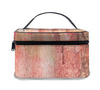 Borsa per il trucco in pelle, fiori astratti Ivy Back Florets Arbusti, Borse per il trucco portatili impermeabili