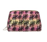 Borsa per il trucco in pelle, Palm Tree_AA, borsa da viaggio per donne, borsa per il trucco, organizer per trucchi di grande capacità, graziosa custodia per trucco