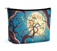 Borsa per il trucco In The Magical Night per donna, portatile, cosmetica, impermeabile, estetica, da viaggio e da lavoro