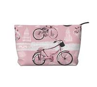 Borsa per il trucco in velluto a coste con cerniera, borsa per cosmetici, borsa da viaggio/spiaggia, regalo essenziale per lei - Cityscape Paris Eiffel Tower France