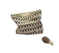 Borsa per il trucco in velluto a coste Organizer Frizione Retro Stampa Fiore Borsa Cosmetica Wash Donne Viaggio Make Up Pouch Beauty Toilet Storage Cases, B, Taglia unica