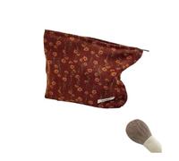 Borsa per il trucco in velluto a coste Organizer Frizione Retro Stampa Fiore Borsa Cosmetica Wash Donne Viaggio Make Up Pouch Beauty Toilet Storage Cases, D, Taglia unica