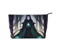 Borsa per il trucco in velluto a coste WraithsAndWitches con fodera robusta per viaggi e uso quotidiano