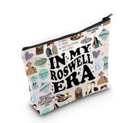 Borsa per il trucco ispirata al programma televisivo romantico, merchandising per i fan dei programmi TV, Roswell Era Bag Eu, Borsa cosmetica con stampa
