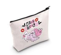 Borsa per il trucco ispirata alla commedia, regalo per gli amanti dei fantasmi di Halloween, Mean-ghouls Bag Eu, Borsa cosmetica con stampa