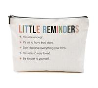 Borsa per il trucco ispiratrice per ufficio, regalo per donne, cane, mamma, allenatore, insegnante, dottore, mentore, infermiera, laurea, Multicolore 0618, 9.61 x 7.41 inches